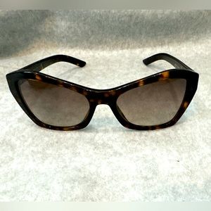 Prada SPR 07X Brown Havana Frame Butterfly Sunglases